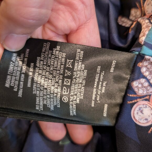 Ted Baker Zameli Peplum Black Blazer Size 2 OfficeChic quiet luxury preppy - Picture 10 of 16